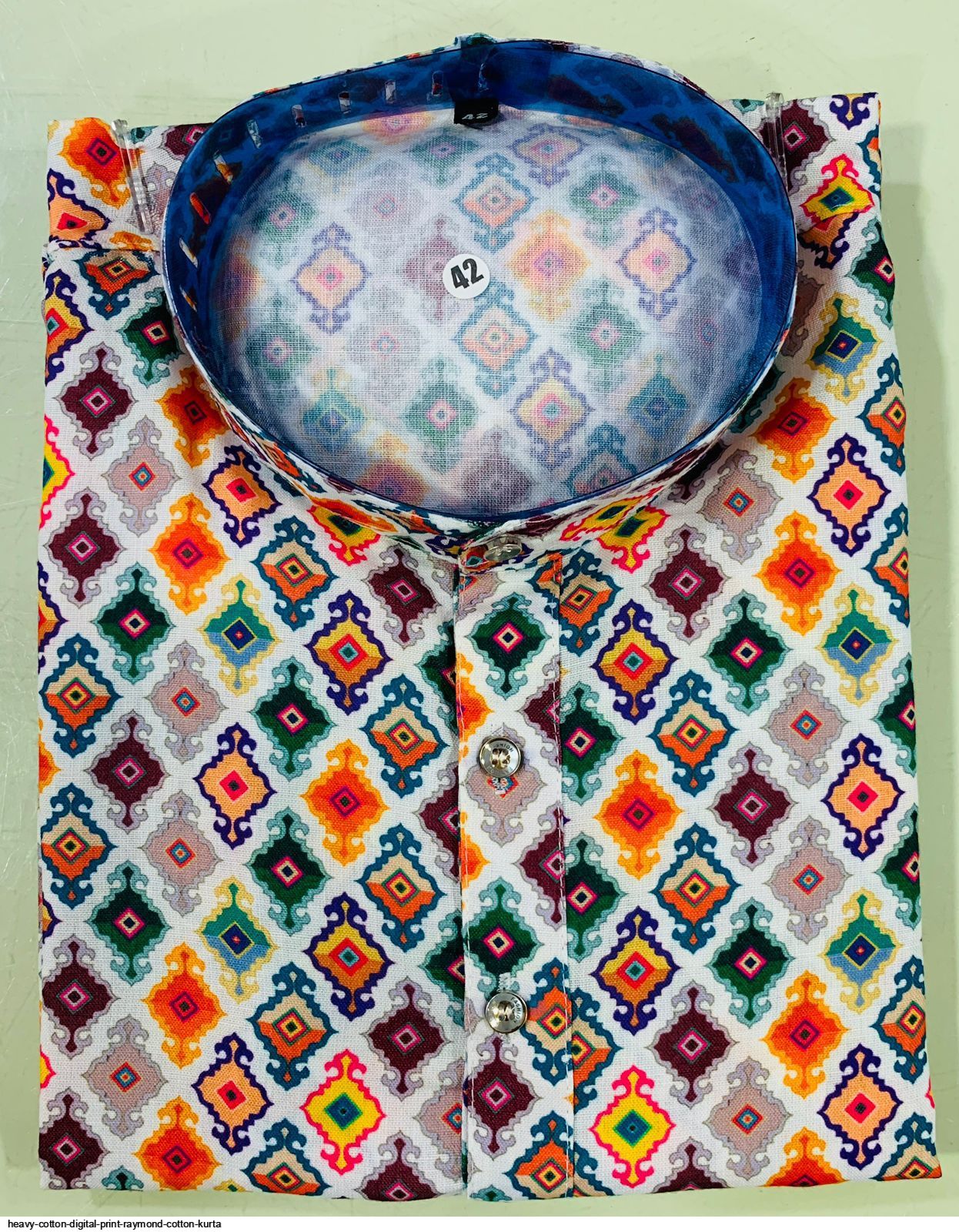 HEAVY COTTON DIGITAL PRINT RAYMOND COTTON KURTA H