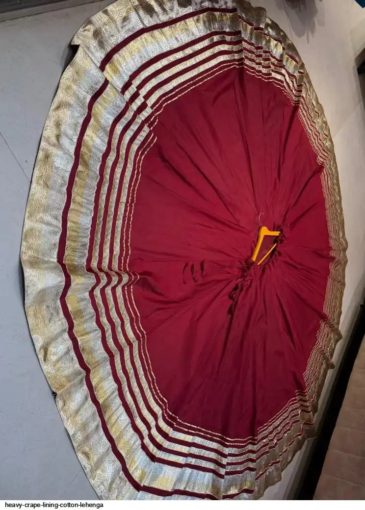 HEAVY CRAPE LINING COTTON LEHENGA 2