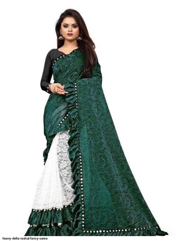 HEAVY DELTA RASHAL FANCY SAREE