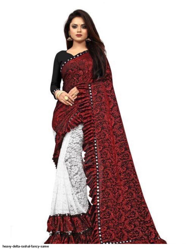 HEAVY DELTA RASHAL FANCY SAREE
