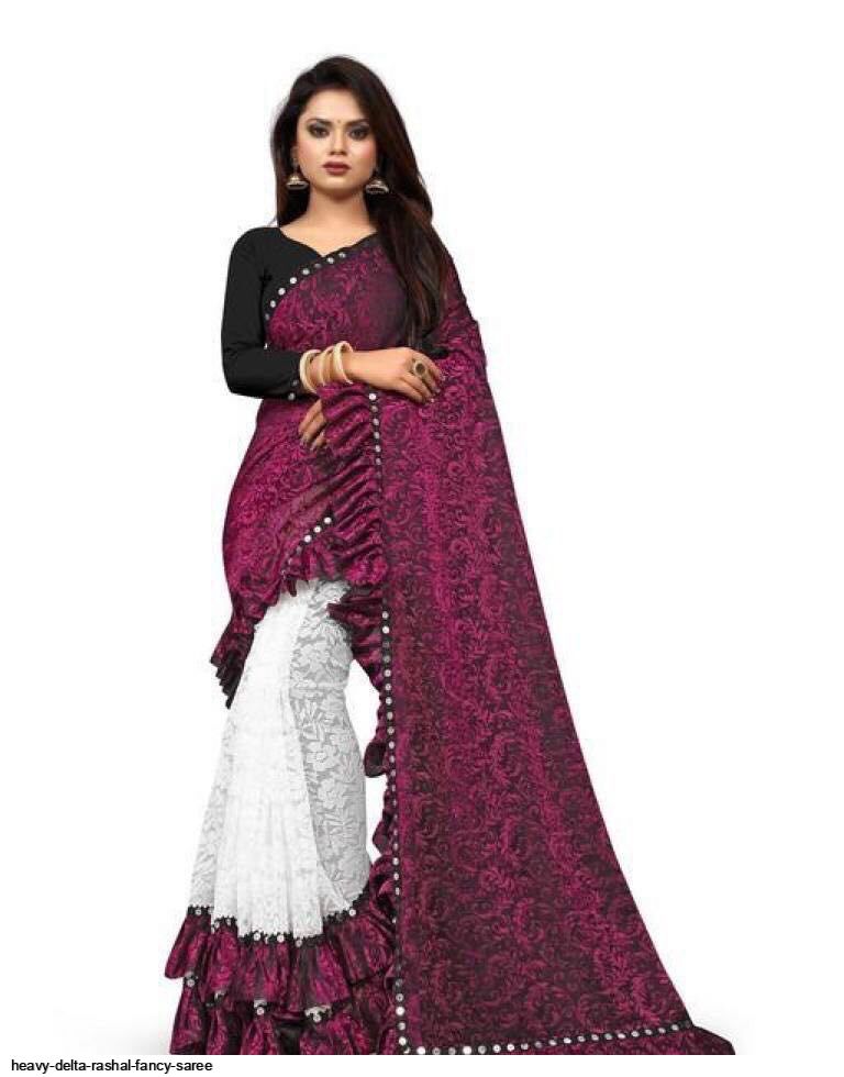 HEAVY DELTA RASHAL FANCY SAREE