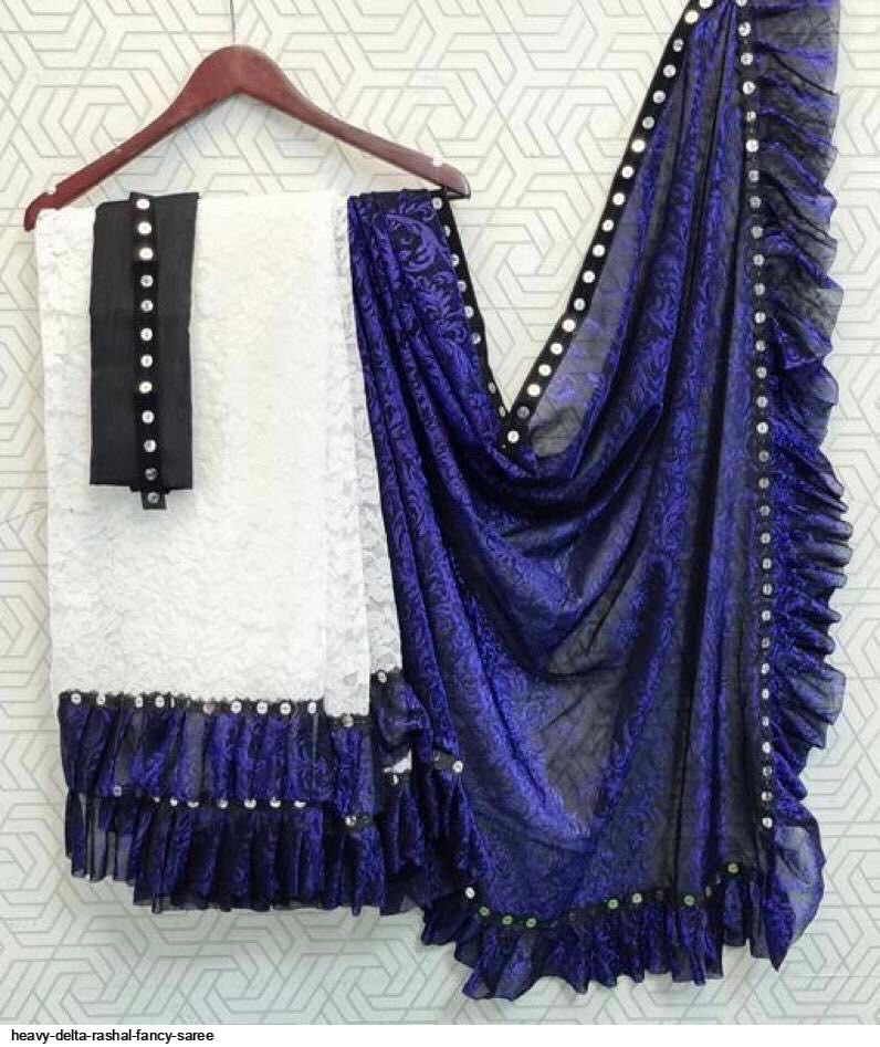 HEAVY DELTA RASHAL FANCY SAREE