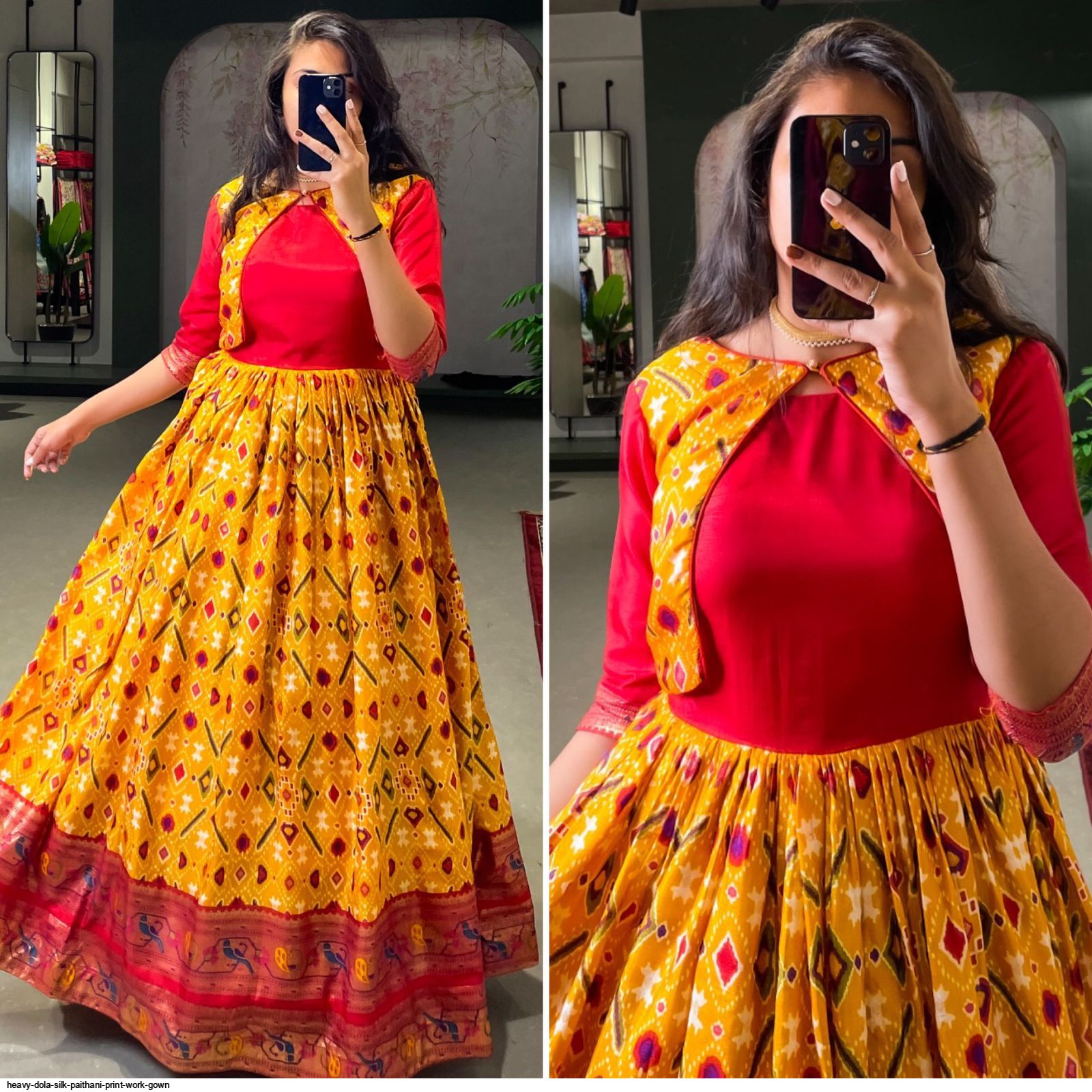 Paithani dupatta | Half saree designs, Indian designer outfits, Trendy  dresses