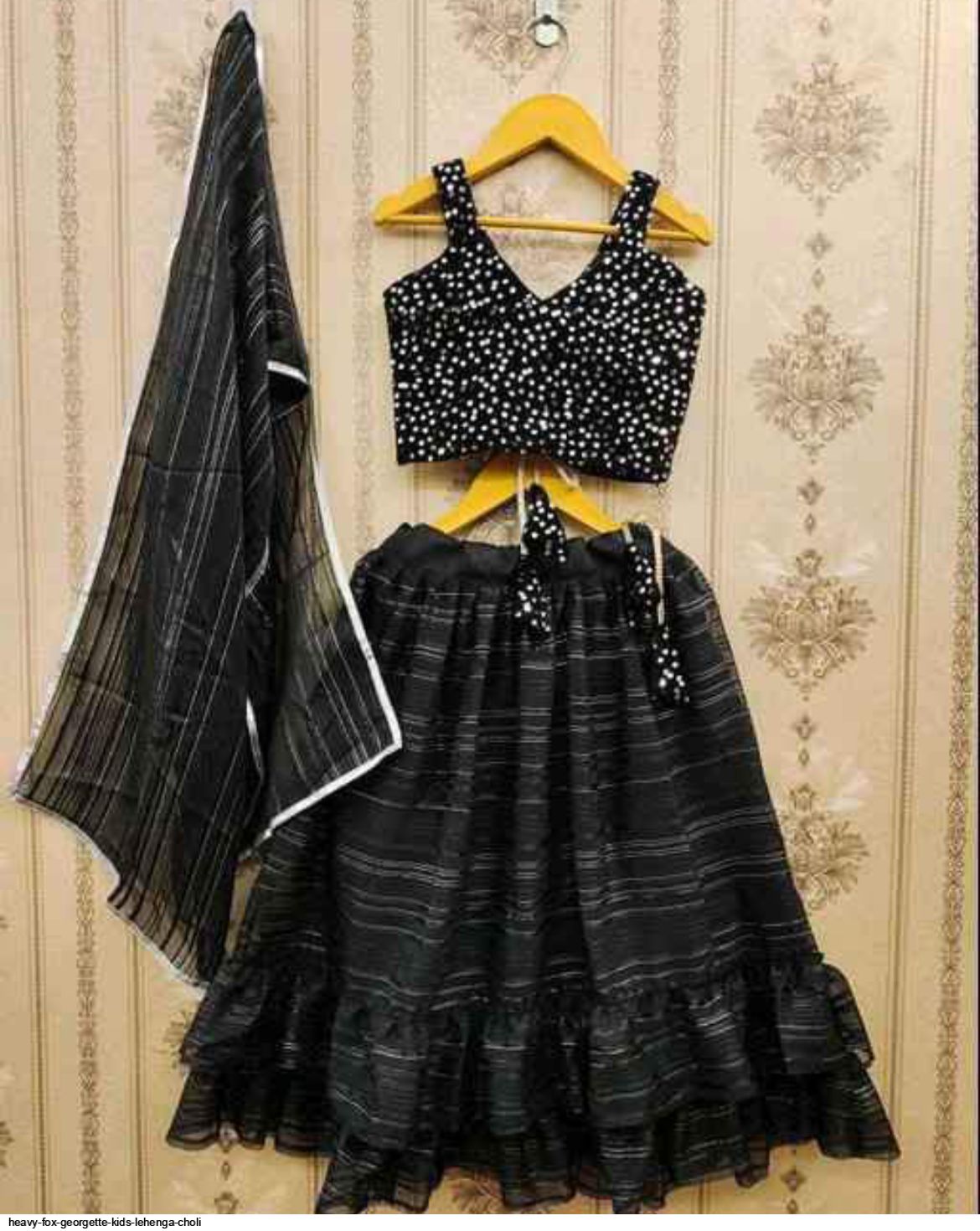 Buy Suman Black Net Lehenga Choli For Girls,Kids,Baby .(2-3 Years) at  Amazon.in