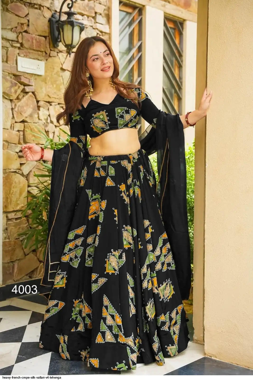 HEAVY FRENCH CREPE SILK VALLARI V4 LEHENGA 3