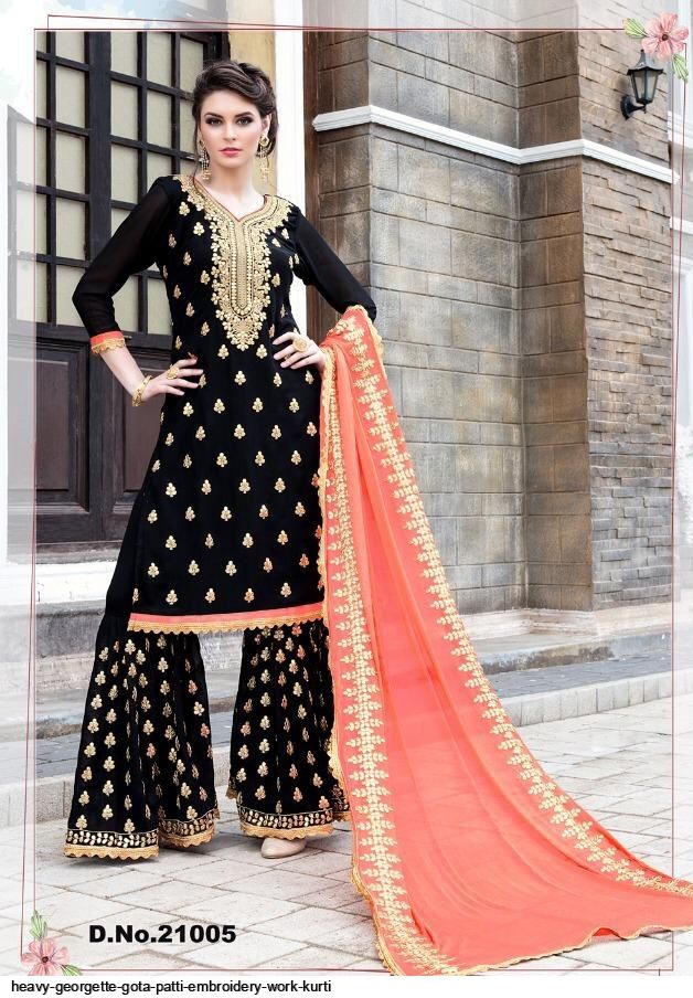 ODHANI VOL 5 BY DIYA TRENDS BRAND - CLASSY COTTON PRINT GOTA PATTI LACE WORK  KURTI WITH COTTON PRINTED PANT AND COTTON DUPATTA - WHOLESALER AND DEALER