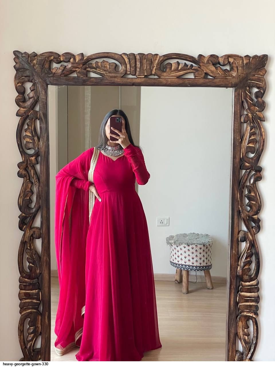 HEAVY GEORGETTE GOWN 330