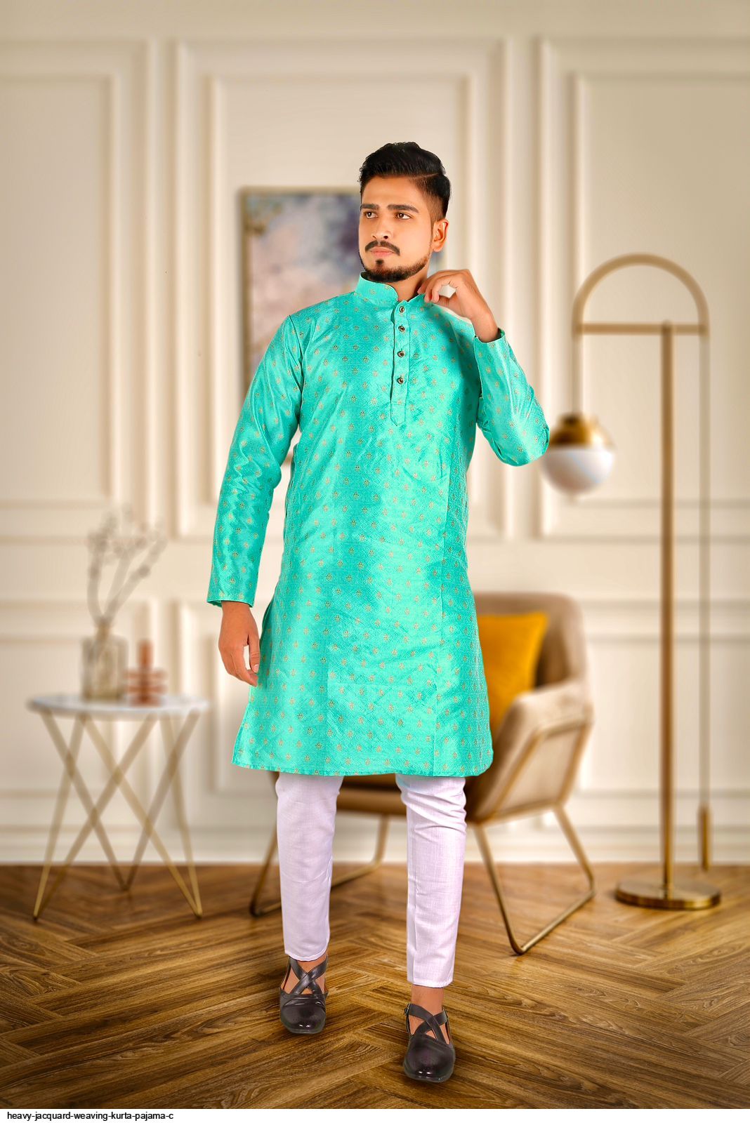 HEAVY JACQUARD WEAVING KURTA PAJAMA