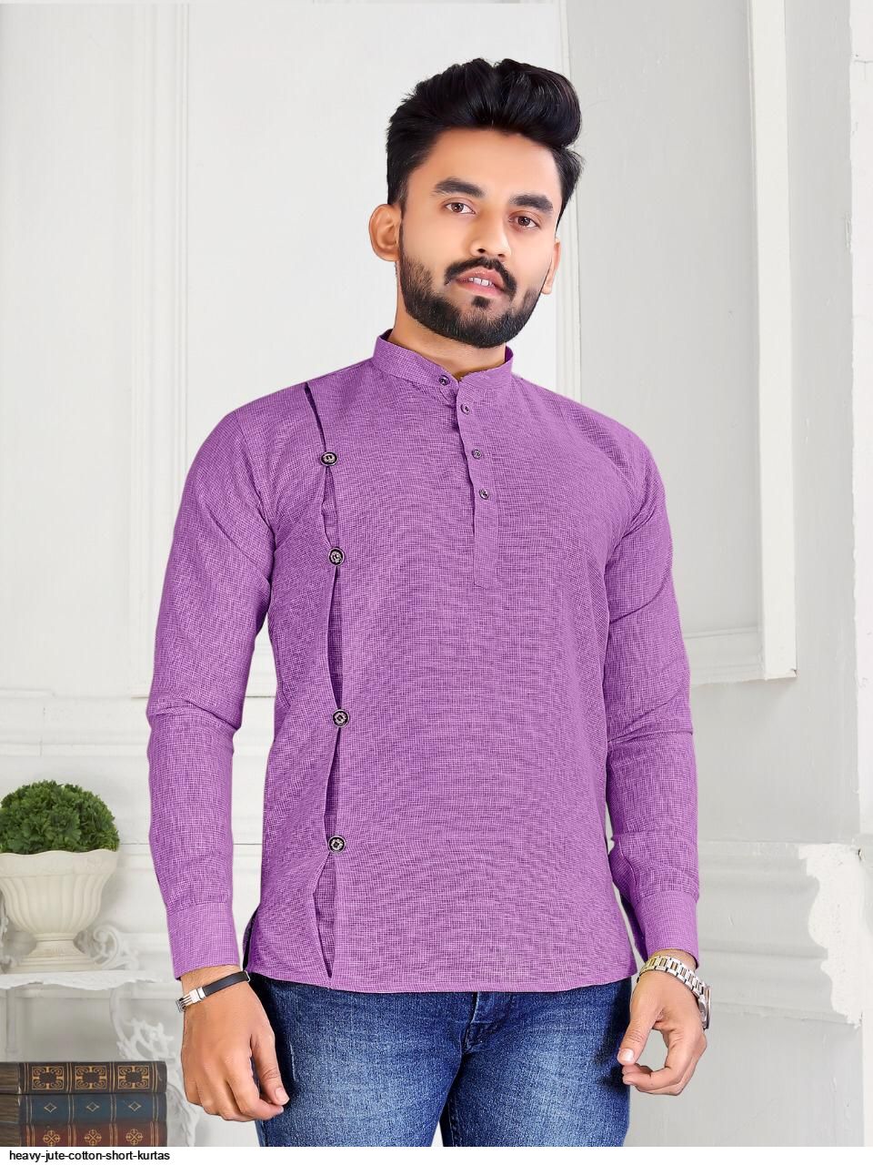 HEAVY JUTE COTTON SHORT KURTAS B