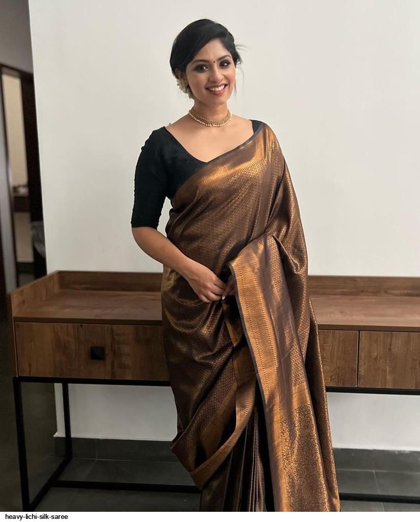 HEAVY LICHI SILK SAREE