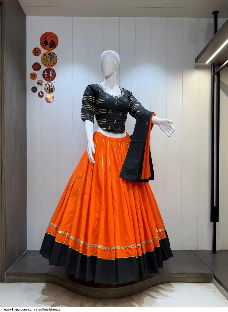 HEAVY LINING PURE CAMRIC COTTON LEHENGA 2