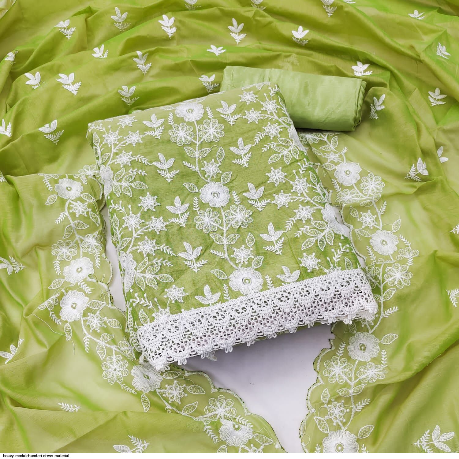 HEAVY MODALCHANDERI DRESS MATERIAL