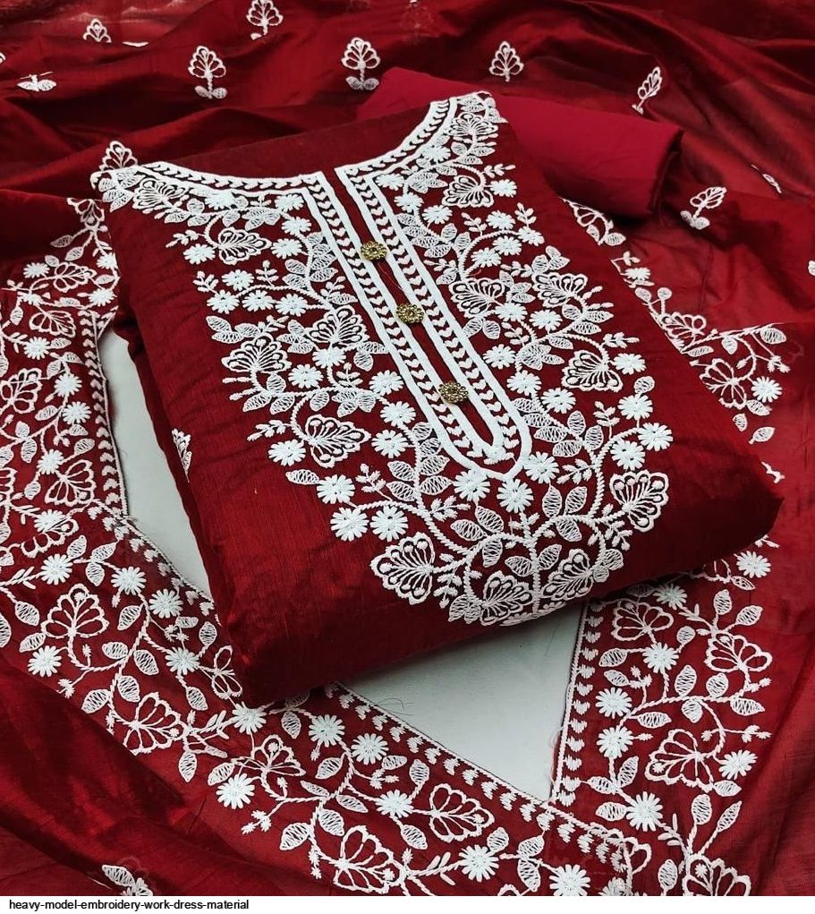 Cotton Ajrakh work Bandhani Dress Material – Ethenika.com