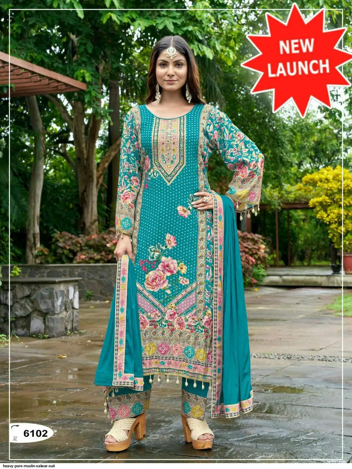 HEAVY PURE MUSLIN SALWAR SUIT