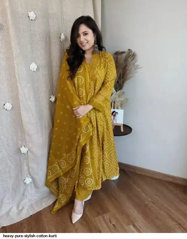 HEAVY PURE STYLISH COTTON KURTI