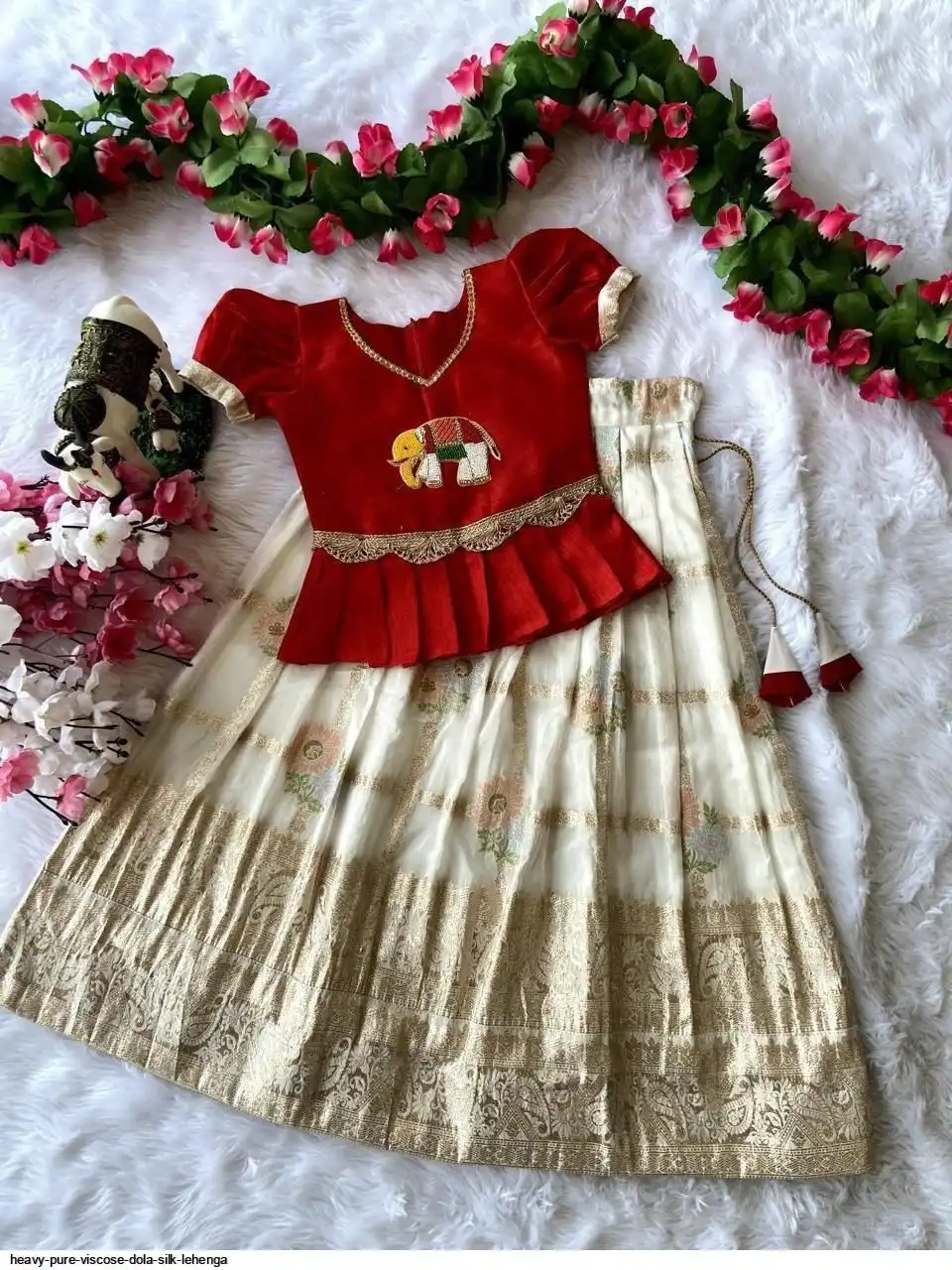 HEAVY PURE VISCOSE DOLA SILK LEHENGA B