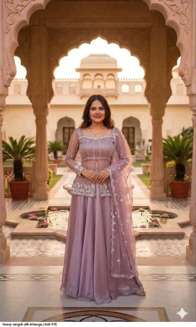 HEAVY RANGOLI SILK LEHENGA CHOLI 416 E