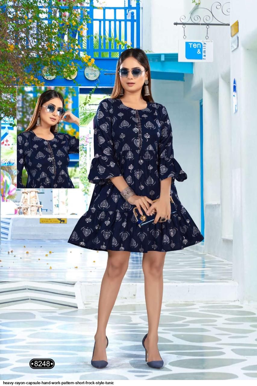 casual short frock for every season,you will love to see these desig |  Simple frocks, Simple frock design, Frock for women