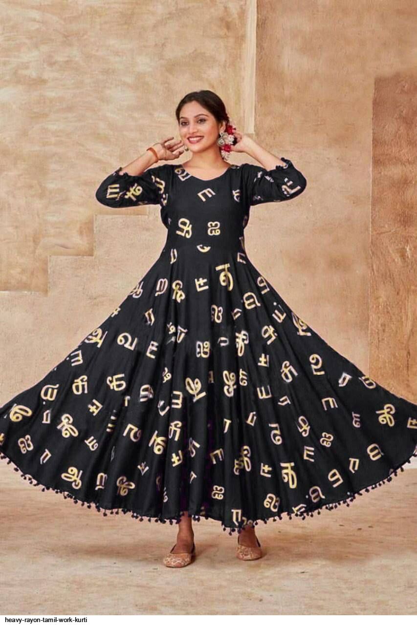 Length-48Size-36-38-40-42-44-46 Rayon Fabric Kurti