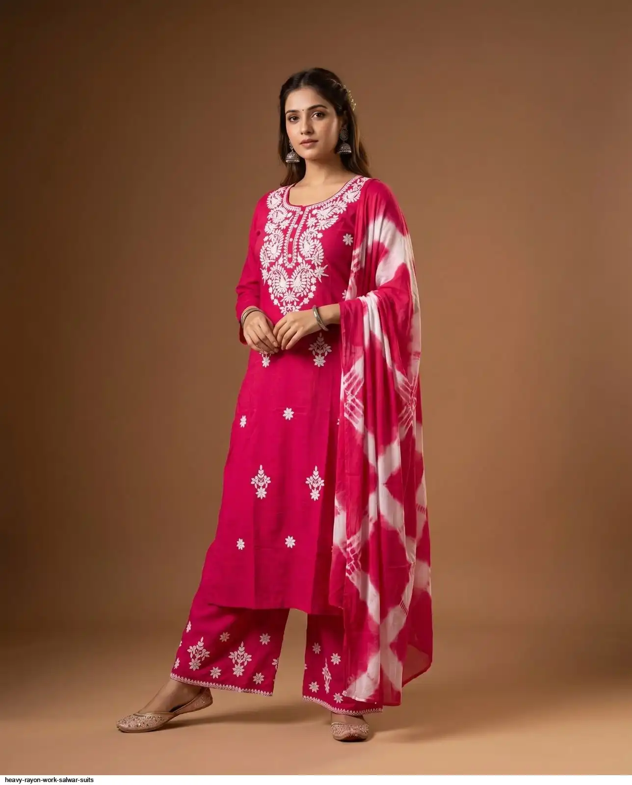 HEAVY RAYON WORK SALWAR SUITS C