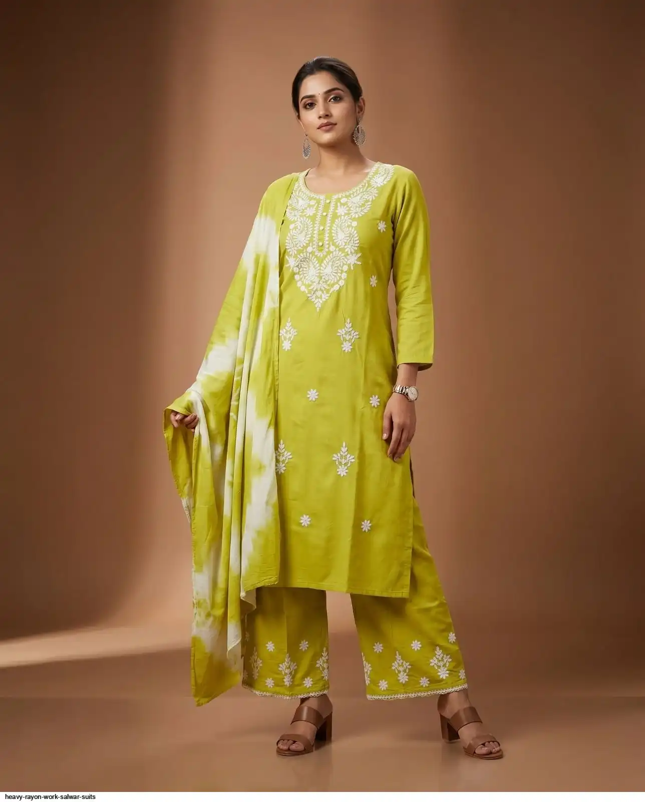 HEAVY RAYON WORK SALWAR SUITS E