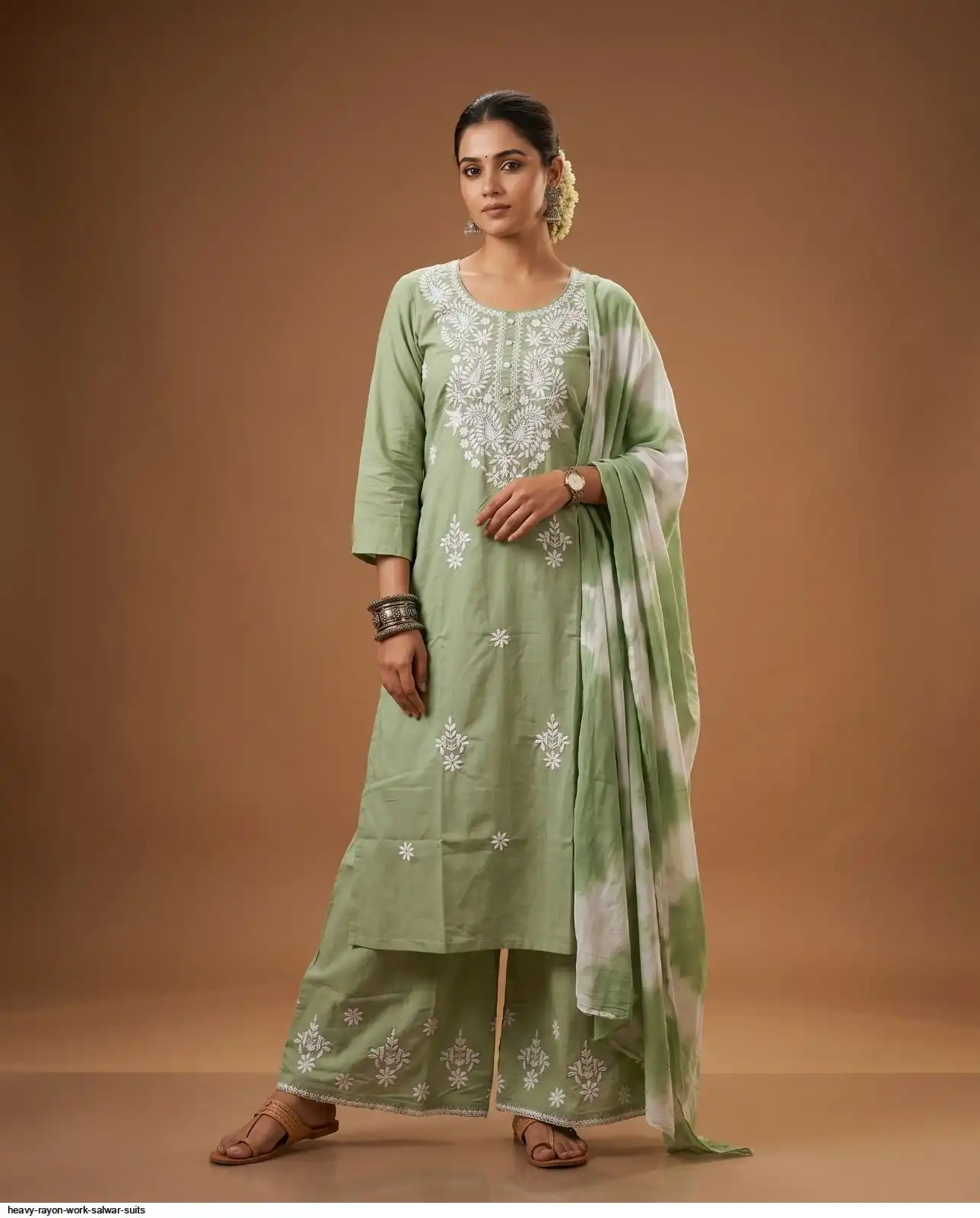 HEAVY RAYON WORK SALWAR SUITS D