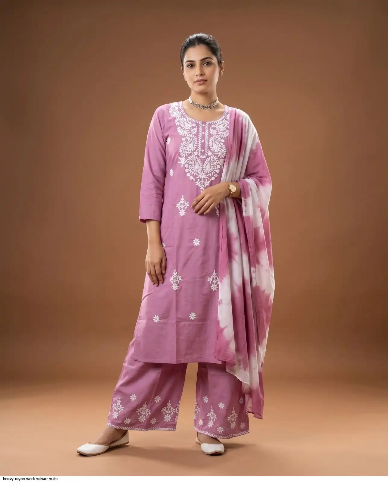 HEAVY RAYON WORK SALWAR SUITS F