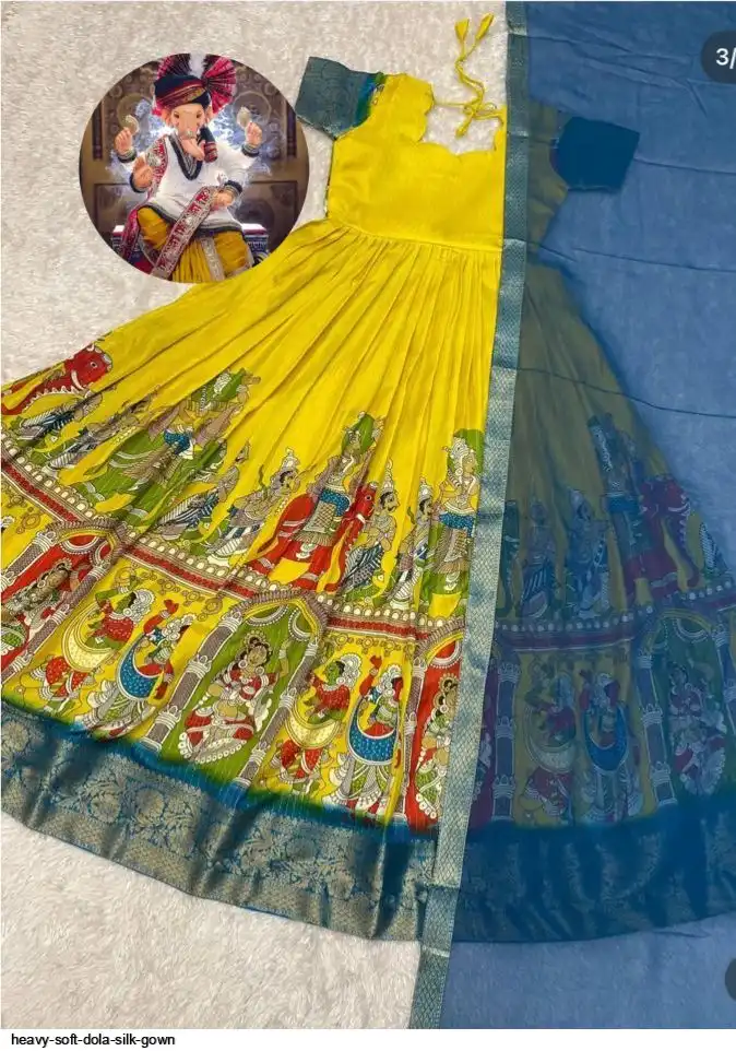 HEAVY SOFT DOLA SILK GOWN B
