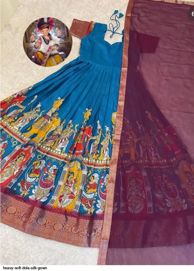 HEAVY SOFT DOLA SILK GOWN C