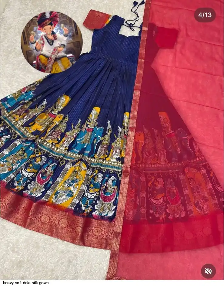 HEAVY SOFT DOLA SILK GOWN E
