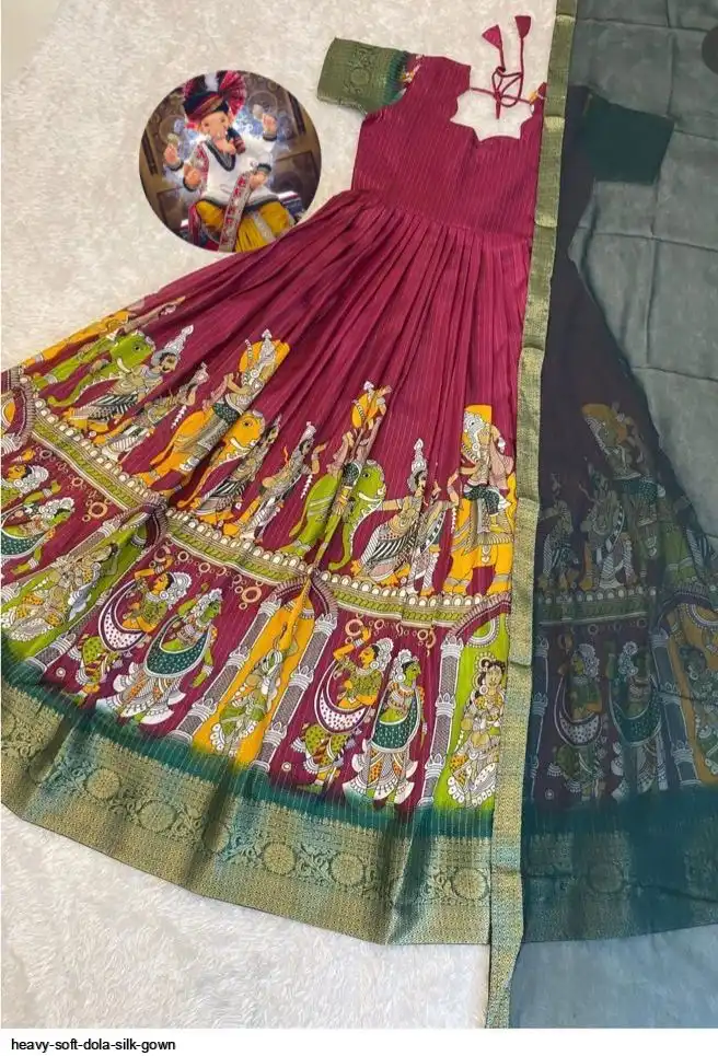 HEAVY SOFT DOLA SILK GOWN D