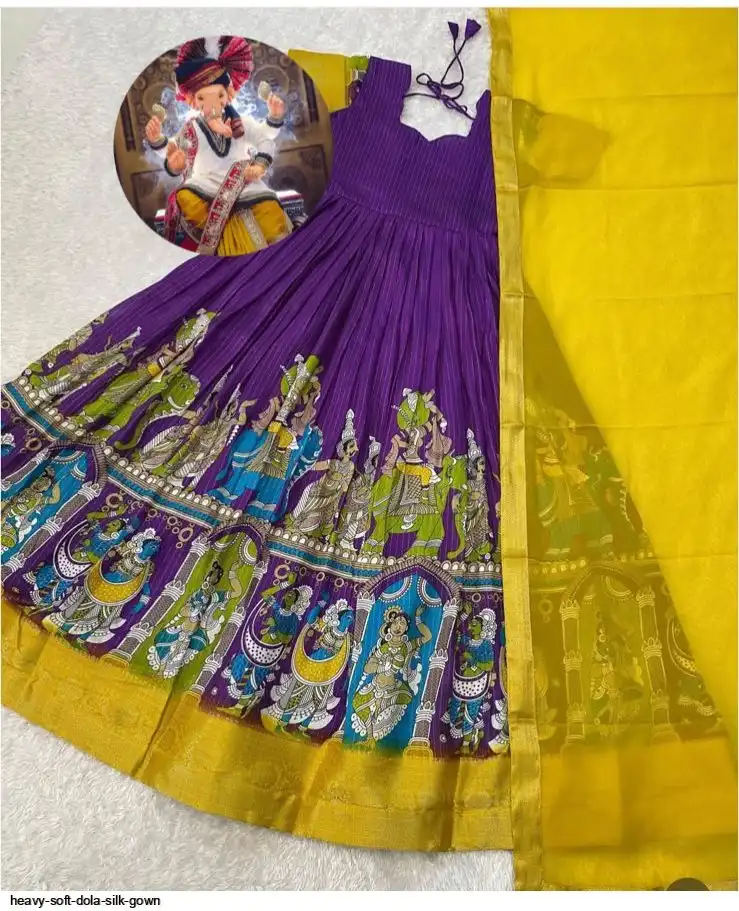 HEAVY SOFT DOLA SILK GOWN F