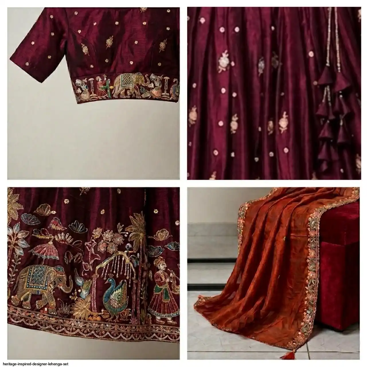 HERITAGE INSPIRED DESIGNER LEHENGA SET B
