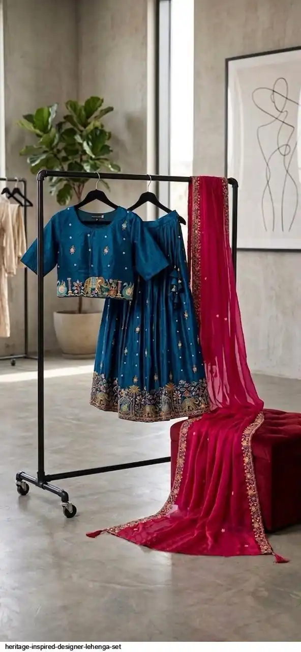 HERITAGE INSPIRED DESIGNER LEHENGA SET C