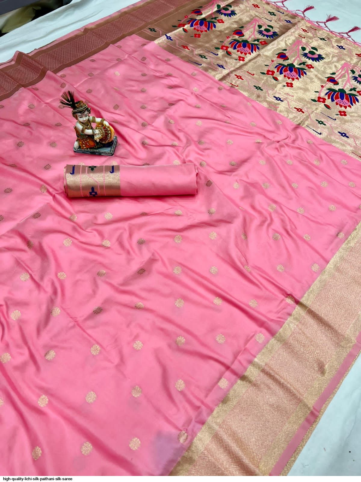 HIGH QUALITY LICHI SILK PAITHANI SILK SAREE I