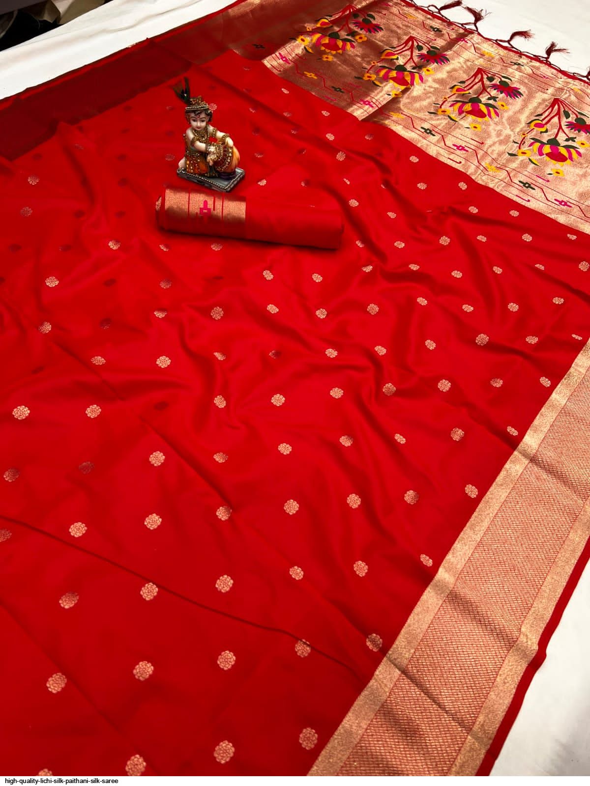HIGH QUALITY LICHI SILK PAITHANI SILK SAREE K