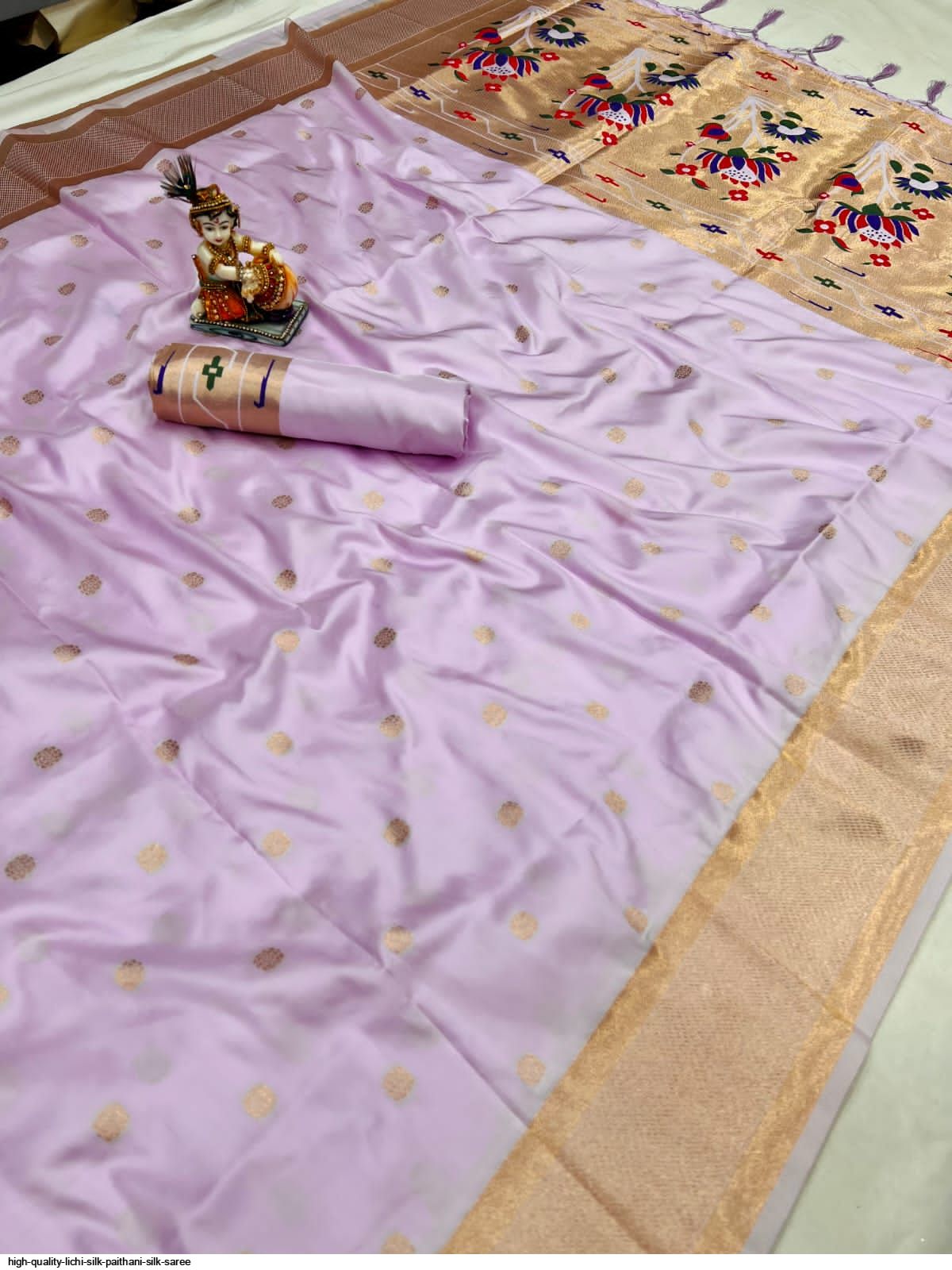 HIGH QUALITY LICHI SILK PAITHANI SILK SAREE E
