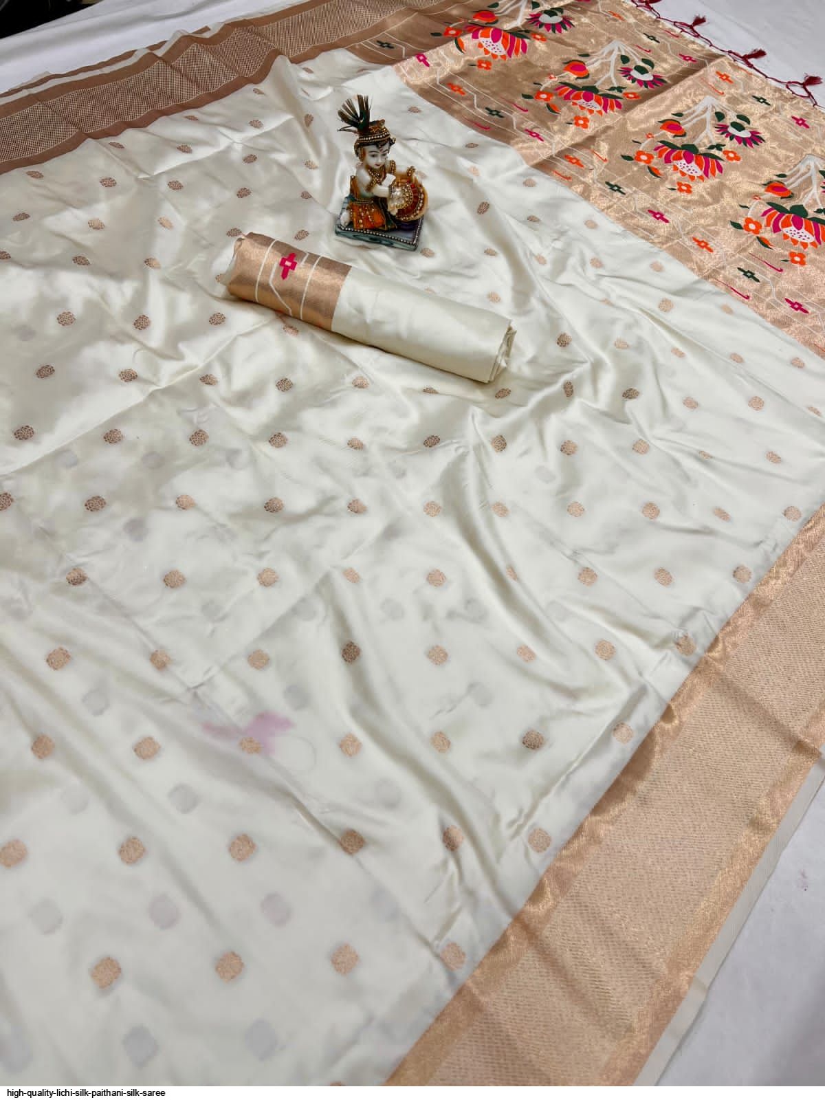 HIGH QUALITY LICHI SILK PAITHANI SILK SAREE O