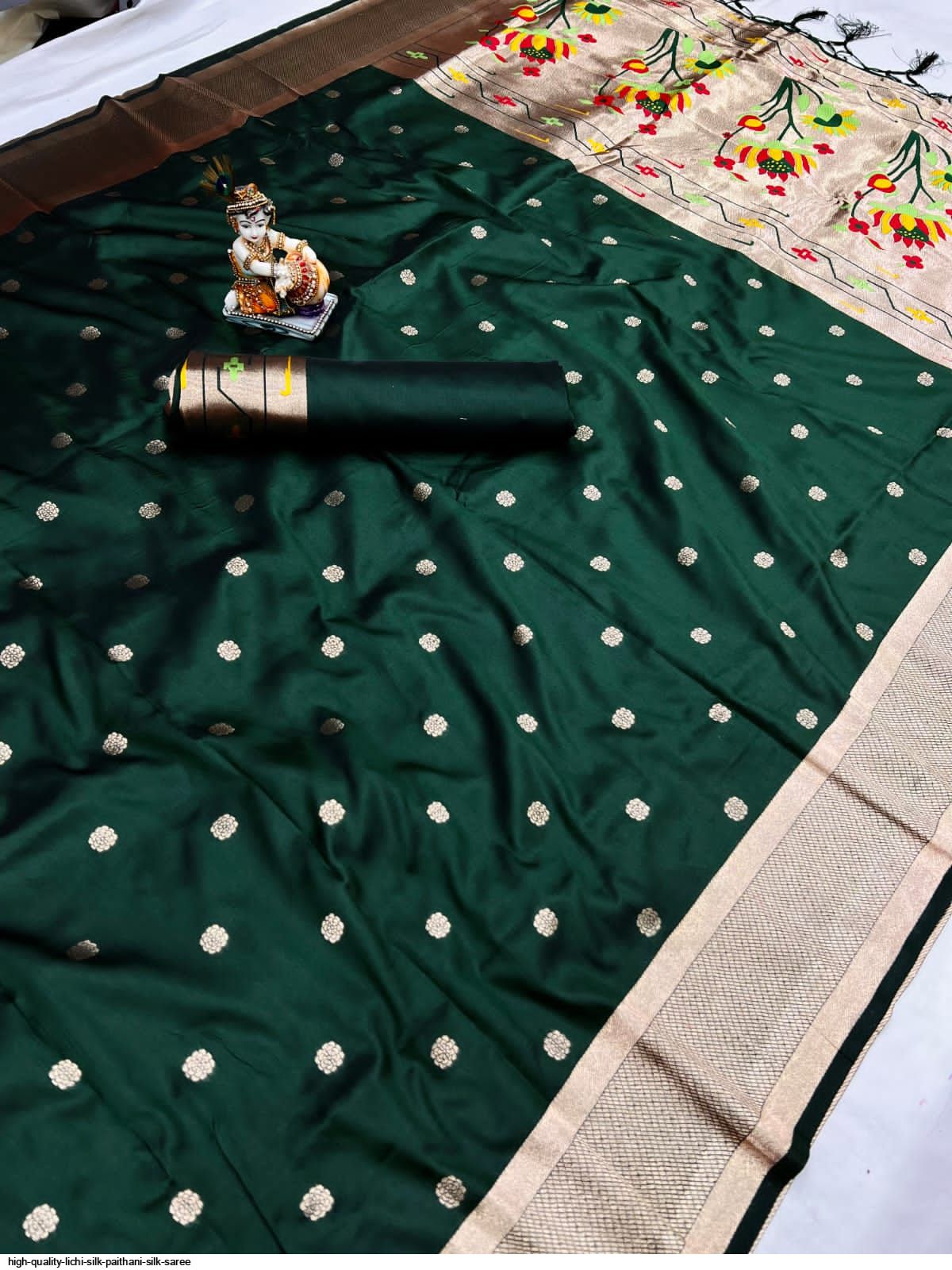 HIGH QUALITY LICHI SILK PAITHANI SILK SAREE G