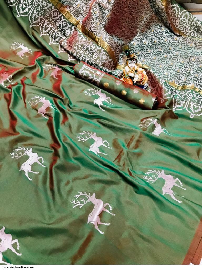 HIRAN LICHI SILK SAREE B