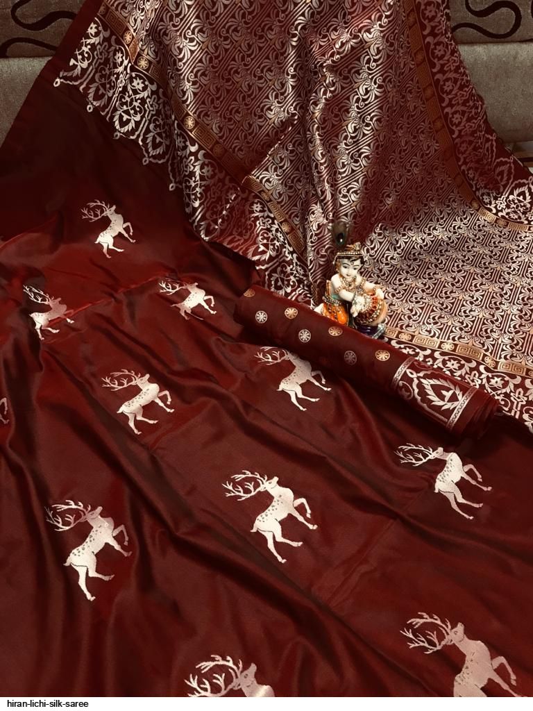 HIRAN LICHI SILK SAREE C