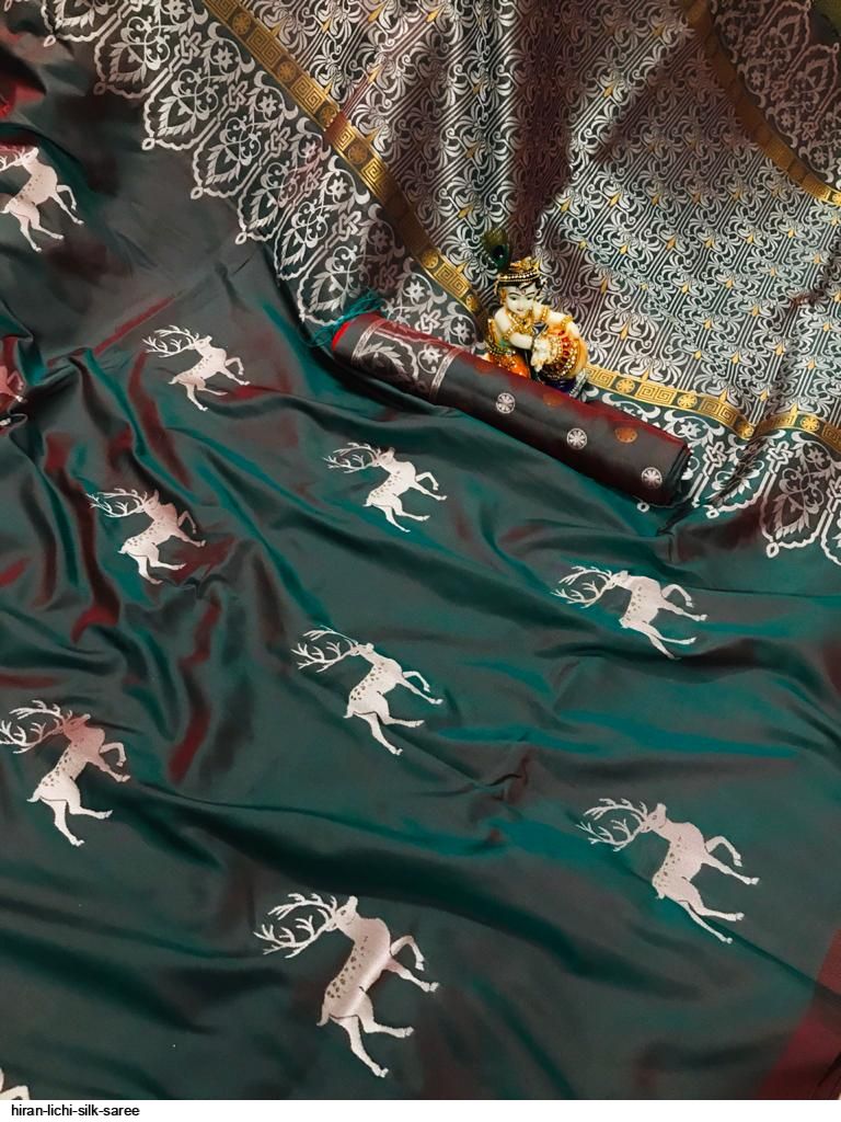 HIRAN LICHI SILK SAREE D