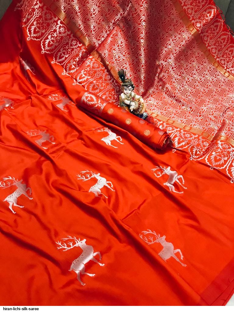 HIRAN LICHI SILK SAREE A