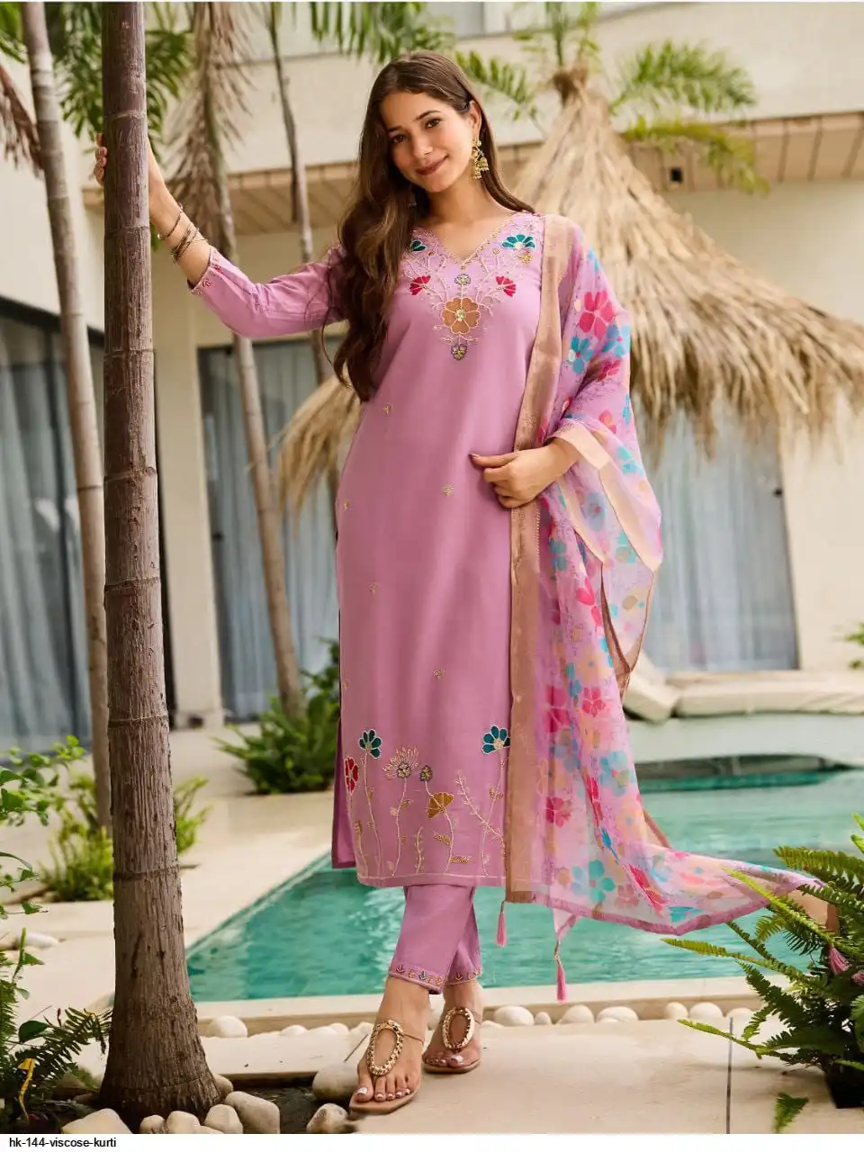 HK 144 VISCOSE KURTI