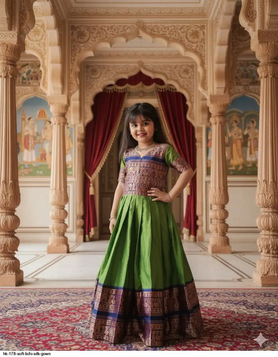 HK 178 SOFT LICHI SILK GOWN 3