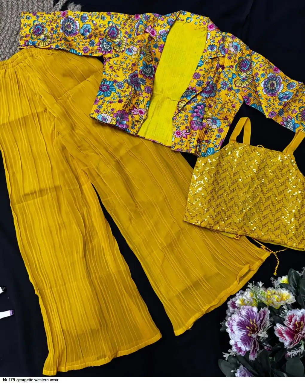 HK 179 GEORGETTE WESTERN WEAR 1