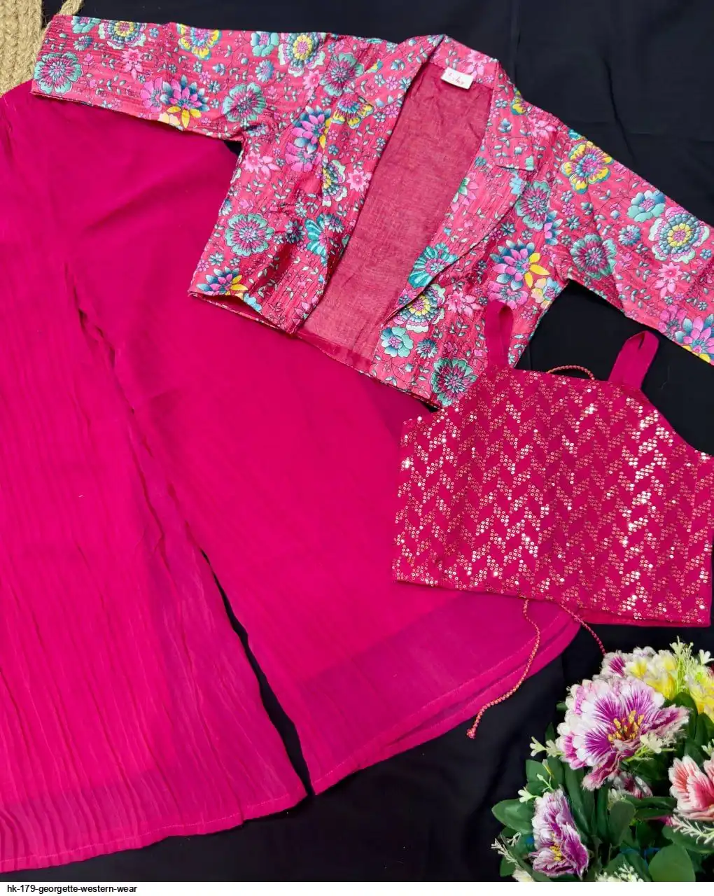 HK 179 GEORGETTE WESTERN WEAR 3