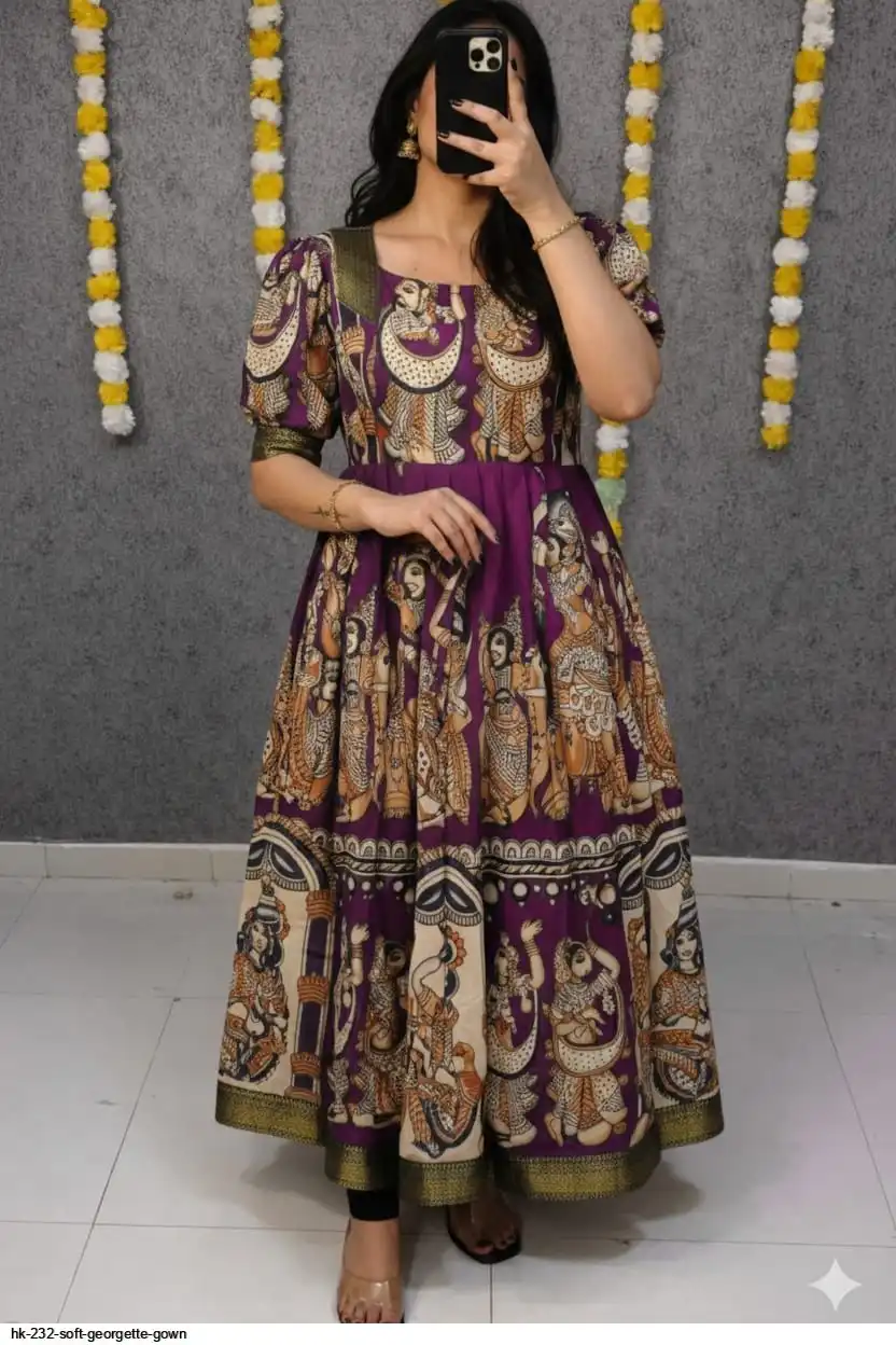 HK 232 SOFT GEORGETTE GOWN D