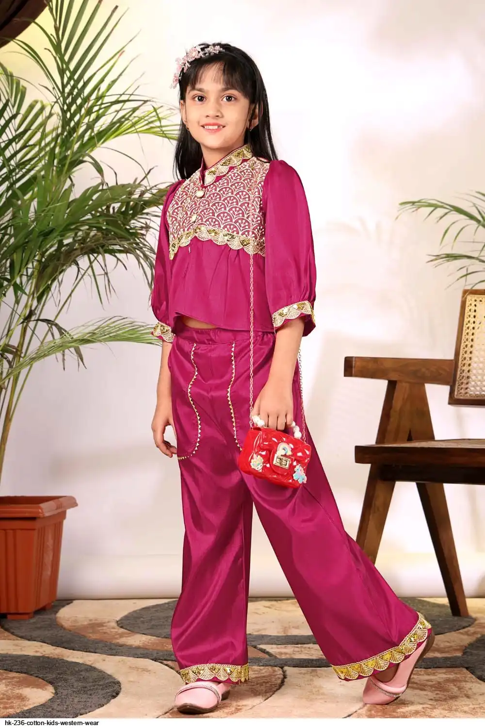 HK 236 COTTON KIDS WESTERN WEAR E
