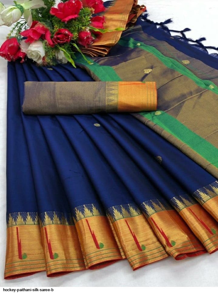 HOCKEY PAITHANI SILK SAREE B